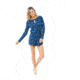 Carve Designs Cora Long Sleeve Shortie - Womens, Dusk Meadow, Small/Medium, TLSH53-518-SM