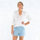 Carve Designs Dunmore Tunic, Womens, White, XS, TLHA50-133-XS