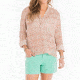 Carve Designs Dylan Gauze Shirt - Women's-Sienna Lagoon-Large
