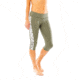 Carve Designs Hampton Capri, Womens, Olive with Olive Triangles, XS, BBCP80-317-XS