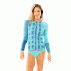 Carve Designs Kona Rashguard, Agave / Julep Stripe, XL, RGBO33-337-XL