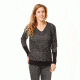 Carve Designs Maxwell V-Neck Sweater - Women's-Black/Stone-Medium, SWBT92-001-MD