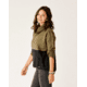 Carve Designs Rowayton Colorblock Cowl - Womens, Fir/Black, Extra Small, FLRC20-392-XS