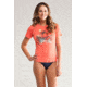 Carve Designs Surfside Rash Guard - Women's-Small-Coral