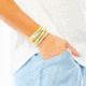 Carve Designs Water Bracelet, Gold Palms, OS, HTBC25-719-OS