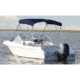 Carver Fully Assembled 3-Bow Round Tube Sunbrella Bimini Complete Top Kit 73 - 78 Widths, Navy, A5475TB-5