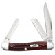 Case Medium Stockman Folding Knife, 3.63 in, Tru-Sharp Stainless, Pocket Worn Old Red Bone Corn Cob Jig, 00786
