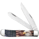 Case Patriot Trapper Folding Knife, 3.24/3.27in, Tru-Sharp SS, Clip Point Blade, Red/White/Blue Handle, 10647