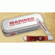Case 61549L SS USMC Dark Red Bone Copperlock Folding Knife,Gift Tin,4.25in closed 13171