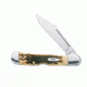 Case 61749L SS Amber Mini CopperLock  Locking Clip BladeFolding Knife, Amber Bone SS Handle, 3 5/8 00133