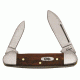 Case 62132 SS Smooth Chestnut Bone Baby Butterbean Folding Knife,2.75in closed 28708