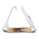 Case 6247H SS Amber SS Bird Hunter, Clip Blade and Bird Hook 00053