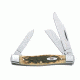 Case 63032 CV Amber Medium Stockman  Clip, Sheepfoot and Pen BladesFolding Knife, Amber Bone CV Handle, 3 5/8 00079