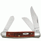 Case 6347 SS Pocket WornOld Red Bone Stockman Folding Knife,3.875in closed 10301