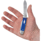 Case Canoe Blue G10 Folding Knife, 3.63in Closed, Satin Spear/Pen Blades, Blue G10 Handle, 16753