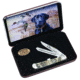 Case Ducks Unlimited Gift Set - Embellished Smooth Natural Bone Trapper Blade, 6254 SS in Jewel Box, 07306