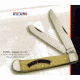 Case Harley-Davidson Trapper Folding Knife 6254 SS w/Smooth Natural Bone Handle,4.125in 52086
