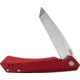 Case Kinzua Folding Knife, 4.75in Closed, S35VN, 3.35in Stonewash Tanto Blade, Red Aluminum Handle, 64664