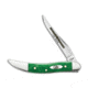 Case Knives Case Limited XX Edition XXXIV Small Texas Toothpick Knife 3&quot; Bright Green Bone, Green, Tru-Sharp, adult, BHQ-74323