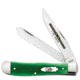 Case Limited XX Edition Series XX XXXIV Bright Green Bone Smooth Trapper Blade, 6254 SS, 11761