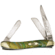 Case Medium Stockman Abalone Folding Knife,Stainless Steel,Clip,Spey and Sheepsfoot,Abalone,Corelon Handle CAS9318AB