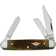 Case Medium Stockman Folding Knife,Clip,Sheepsfoot and Spey Blade,Dark Amber Honeycomb Jigged Bone Handle CA89083