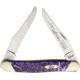 Case Muskrat Purple Passion Folding Knife,Stainless Steel,Twin Clip,Purple Passion,Corelon Handle CAS9200PP