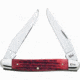 Case Muskrat Red Deep Canyon Folding Knife,Clip,Deep Canyon Red,Bone Handle CA37887