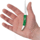 Case Small Toothpick Green Synthetic Folding Knife, 3in Closed, Mirror Long Clip Blade, Green Smooth Synthetic Handle, 53394