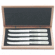 Case Smooth Natural Bone Steak Knives, Set of Four, w/Center Bolster in Wooden Box , M254 SS, 02266