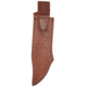 Case Bowie Knife with Blade Artwork and Leather Sheath, 9.5 in, Tru-Sharp Surgical Steel, White Synthetic Handle, 12398