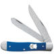Case Trapper Folding Knife, 4.13 in, Tru-Sharp Surgical Steel, Blue G-10 Handle, 16740