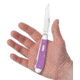 Case Trapper Folding Knife, 4.13 in, Tru-Sharp Surgical Steel, Ichthus Purple Synthetic Handle, 39160