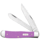 Case Trapper Folding Knife, 4.13 in, Tru-Sharp Surgical Steel, Ichthus Purple Synthetic Handle, 39160