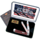 Case Star Spangled Banner Trapper Folding Knife,Clip and Spey,Red,Jigged Bone Handle CASSBRPB