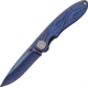 Case Tec X Framelock Harley Folding Knife,3.25in,Stainless Steel,Blue Stonewash,Blue Stonewash,Stainless Handle CA52121