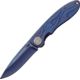 Case Tec X Framelock Harley Folding Knife,3.25in,Stainless Steel,Blue Stonewash,Blue Stonewash,Stainless Handle, 52121