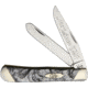 Case Trapper Ivory Quartz Folding Knife,Stainless Steel,Clip and Spey,Ivory Quartz,Corelon Handle CAS9254IQ