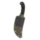 Case Winkler Fixed Blade Knife, 4.5in, 80CRV2, Hambone Blade, Caswell Finish, Winkler Black Textured Rubber Handle, Case Winkler Hambone, 43178