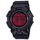 Casio G-Shock Men's Digital Movement Watch, 52 mm Case Diameter, Resin, Black w/Red Dial, Bio-based Resin, GD-010BBR-1CR