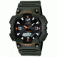Casio Outdoor ANA-DIGI SOLAR BLACK/ORANGE FACE, Black/Orange/Green AQS810W-3AV
