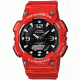 Casio Outdoor ANA-DIGI SOLAR  GLOSS /RED-BLK, Black/White AQS810WC-4AV