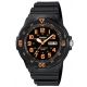 Casio Outdoor Analog Field Watch-Military Version-Orange-Black Bezel, Black MRW200H-4BV