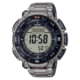 Casio Outdoor Casio Pro Trek Solar Watch Triple Sensor Watching Featuring an Altimeter, Barometer, Digital Compass, Thermometer and 100M WR Titanium Band - Mens