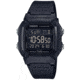 Casio Outdoor Classic Digital Watch w/Dial, Dual Time and 5 Alarms - Mens, Black, One Size, W800H-1BV