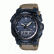 Casio ProTrek Atomic Solar Ana Digi Watch, BLK/BRWN, small PRW5050BN-5
