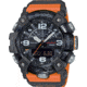 Casio Tactical G-Shock Mudmaster Ani-Digi Watch, Black/Orange Strap, GGB100-1A9