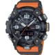 Casio Tactical G-Shock Mudmaster Ani-Digi Watch, Black/Orange Strap, GGB100-1A9