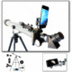 Cassini 800mm x 60mm Erect Image Prism Refractor Telescope w/ Smartphone Adapter, White, SS-2800