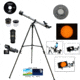 Cassini 800mm x 60mm Erect Image Prism Refractor Telescopes w/ Solar Filter, White, SS-2800SF